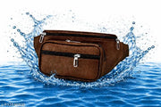 Latest Men Women Leather Waist Pack Travel Bags For Moneyy| Belt| Cards |Mobile| Documents| Kit| Books and Bills Dairy Pouch Cross Side Bag For Men Women .With Belt Stylish Small Luggage Accessories Bag I Waist Bags I Fanny pack.