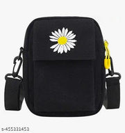 Harshika traders Stunning Canvas Sunflower Crossbody Bag with Adjustable Strap | Perfect for Any Occasion