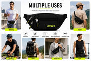 Unisex Water Resistant Waist Bag for Travel, Sports & Daily Use
