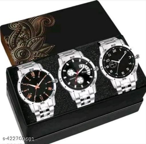 Pack Of 3 Unique Combo Analog Watch