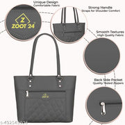 Stylish Quilted Tote Bag for Women | Premium PU Leather Shoulder Bag | ZOOT 24 Handbag