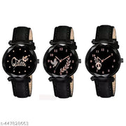 Analog Watch Combo For Women(Pack Of 3)