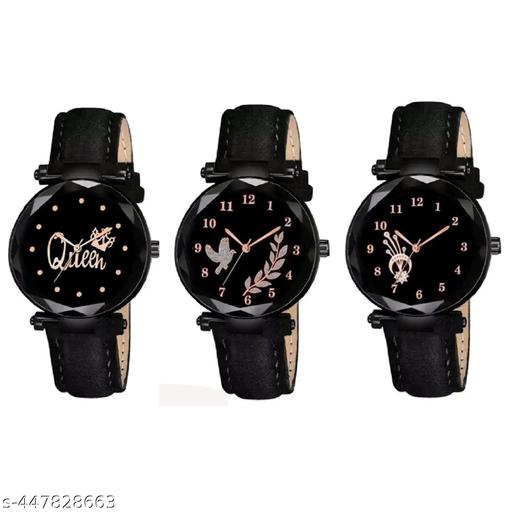 Analog Watch Combo For Women(Pack Of 3)