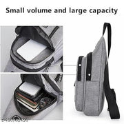 Cross Chest Bag For Men Shoulder Bag Crossbody Backpack Waterproof Sling Backpack Bag With USB Charging Port for Traveling/Camping/Hiking/Gym/Sports/Outdoor/Picnic (Multicolor)heavy quality