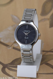 Unique round dail high quality stainless steel chain watches for girls and women