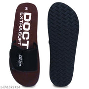 DOCTOR EXTRA SOFT D-17-WOMEN-CUP-GREY Women's Adjustable Strap Orthopaedic Diabetic Comfort Daily Use Slippers & Flipflops