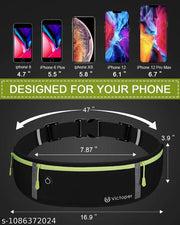 Quinzee Running Belt Waist Pack- Rainproof Phone Holder for Workouts ( PACK OF  1 )