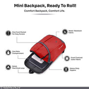 Stylish Outdoor Mini Backpack For Unisex Daypack With Water Resistance Fabric