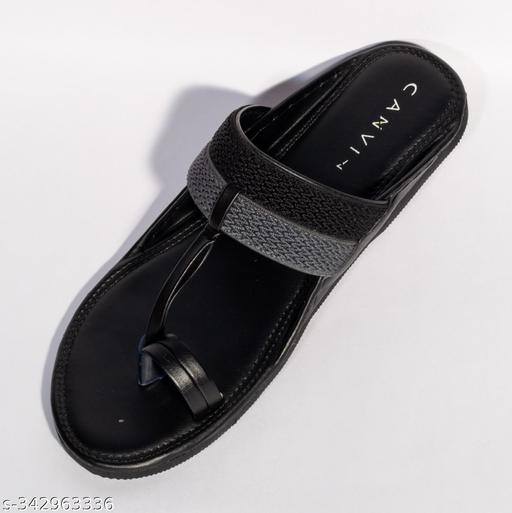 MENS SLIP-ON  KOLHAPURI TAN SANDALS