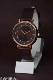 JMH ENTERPRISE Branded Best Quality Ethnic Embossed Designer Shine Round Dial With Slim Fit Alluring Leather Belt Women Analog Watch For Girls
