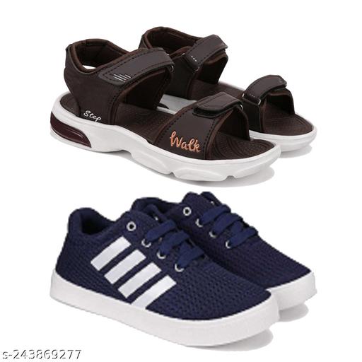 Bersache Comfortable Trendy Outdoor Casual Sandals for Boys Pack of 2