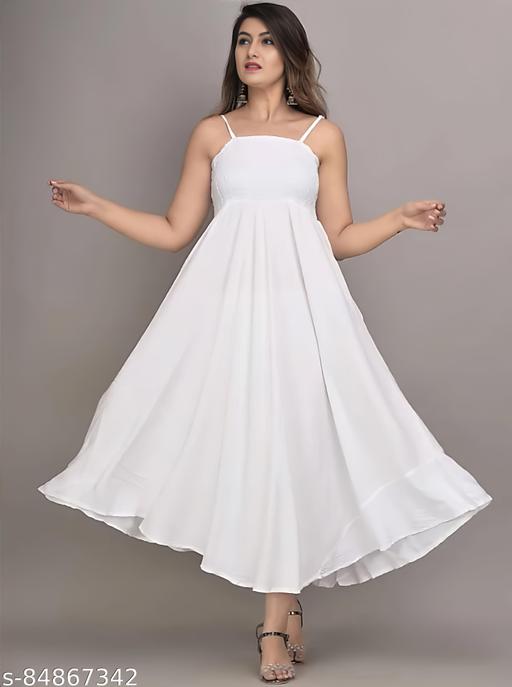 Kair Elastic Maxi Anarkali dress