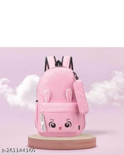 Medium 25 L Laptop Backpack Bunny Backpack for Girls  (PINK) Pack Of 1PC