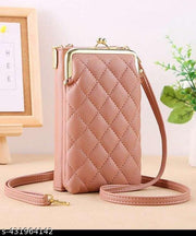 Mobile Sling Bag For Women Side Shoulder Small  Bag Phone Bag for Women Cell Phone Purse Wallet Kiss Lock Cute Shoulder Bag with Credit Card Slots