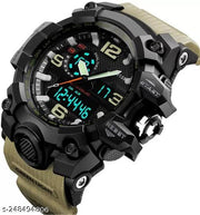 Black Rubber Casual Sports Watches