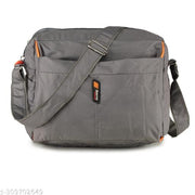 Grey Men & Women Sling Bag