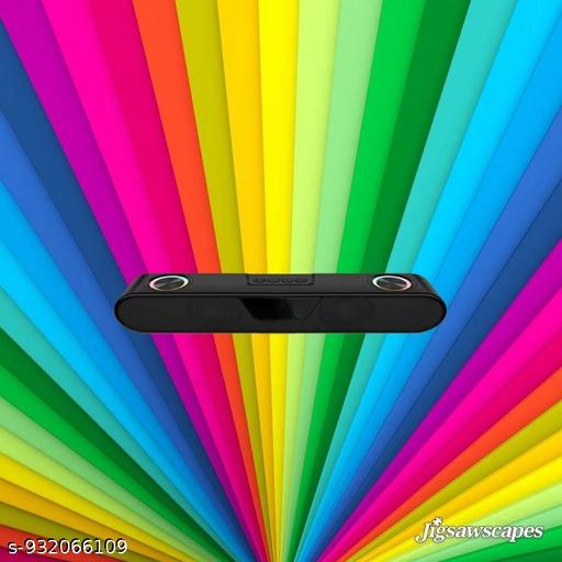Portable Bluetooth Speaker, 16 Watts, Upto 8h Backup, Dual Drivers + Dual Passive Radiators, Call Function, Bluetooth v5.3 | USB | mSD| AUX, TWS, RGB LED
