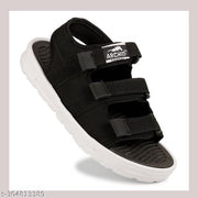 Boys Black Velcro Sandal with Soft EVA Sole & Cushioned Footbed | Lightweight Daily Wear School & Outdoor Sandals