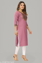 stylelist kurti with embroidered work