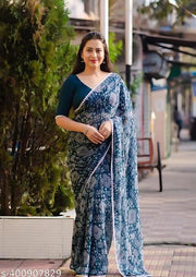 Chiffon Saree New Collection