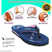 FOOTflow_DOCTOR slipper for women and girls  dr.flipflop  printed causal slipper walking slipper  comfortable _(blue)