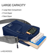 NFINITY CRAFT Unisex Nylon Stylish Sling Messenger Tablet Bag/Crossbody Bag with Adjustable Strap for Daily and Travel Use, Durable, Water-Resistant, Travel-Friendly for Travel/Office/Business