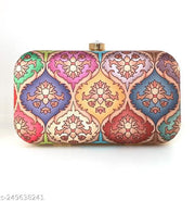 Attractive & Stylish Good Quality Printed Trendy Beautiful Clutch handbag Purse For Wedding, Party, Bridal, Casual