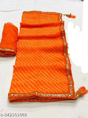 Bandhani saree, Bandhej saree, Lehariya saree, Bandhni saree, pure georgette saree,soft georgette saree, new trending saree, green saree , gotapatti sarees, party wear saree, designer saree, banarsi saree, bollywood saree, celebrity saree, festive saree
