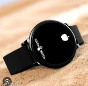 Top Trendy Touch Screen Digital Green LED Black Color Round dial Watch for boys & Girls