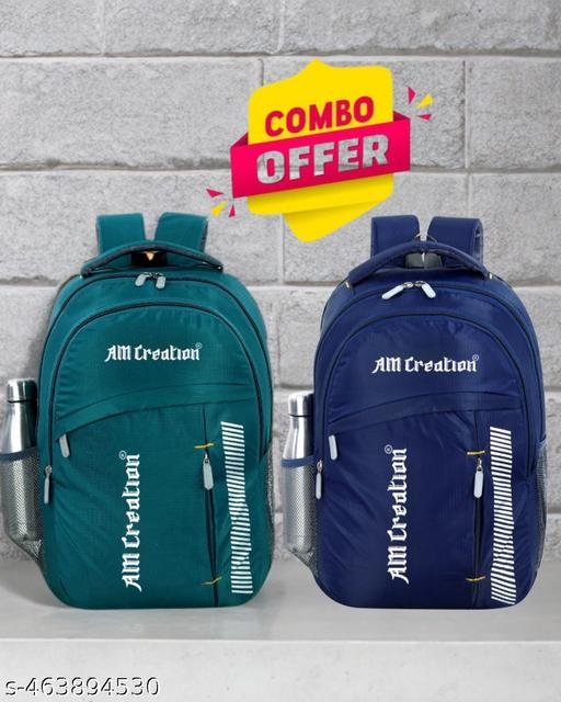 Combo of 2 casual Boys Girls Office School College Backpack Bag