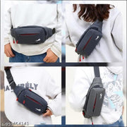 Waist Bag - Grey (Water-Resistant Premium Waist Bag)