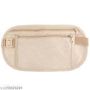 Slim Travel Money Belt & Passport Holder – Invisible Security Waist Bag for Men & Women