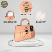 "Stylish Classic Women Sling Bag (Peach) | Elegant attractive beautiful sling bag for women (Peach)| Gorgeous Stylish Handbag| Peach Sling Bag For Girls & Womens|"