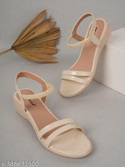 IKAGI Women's/Girls Stylish & Comfortable Wedge Fashion Heel Sandals for Women & Girls
