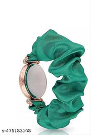 Green Ribbin Belt | Flower Dial | Girl’s Watch_Combo