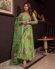 Georgette Digital Printed Kurti With Dupatta