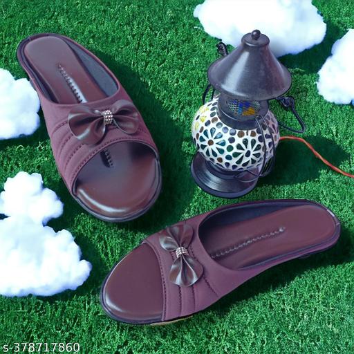 Flat Sandals Slipper for Women , Women's Fashion Sandal Faux Leather, Comfortable & Stylish Wedges Ideal for Casual & Formal Occasions, Comfortable Lycra Slippers For Women, Flats for Women Stylish Latest Girls Sandals