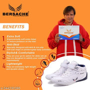 Men's Bersache Lightweight Casual Shoes with High-Quality Soles | Comfortable Shoes for Sneakers, Walking,  Training, and Daily Wear (White)