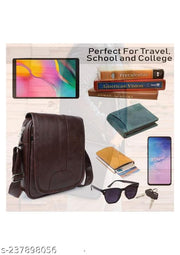 FLY Boyz Trendy /Classy Leather Sling Bag for Men / Multipurpose Crossbody Bag / Travel Bag with Adjustable Strap