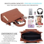 GRAADA Synthetic Leather Casual Design Shoulder Crossbody Handbag For Women