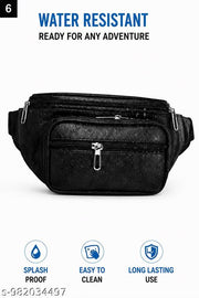 Latest Men Women Leather Waist Pack Travel Bags For MoneyY| Belt| Cards |Mobile| Documents| Kit| Books and Bills Dairy Pouch Cross Side Bag For Men Women .With Belt Stylish Small Luggage Accessories Bag I Waist Bags I Fanny pack.
