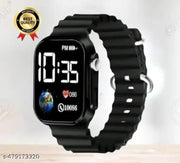 Square Dial Digital Watches Combo for Boys LED Lights Watch Kids Children Pack of 2
