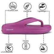 Bersache  Extra Soft Classic Casual with  Regular wear with Ultra Soft & Flexibility Technology Flip-Flop for Women 's (Pink )
