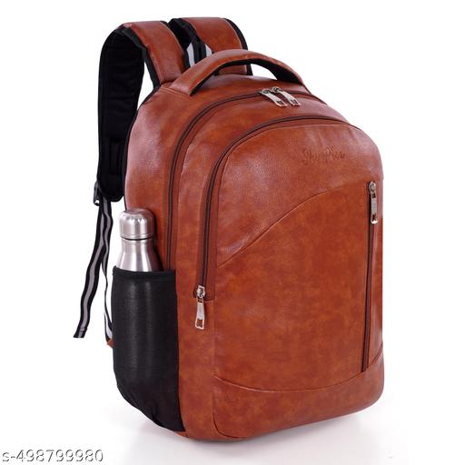 Leather Fashionate School Bags Laptop Backpack Waterproof PU Leather Backpacks for Men Women Boys & Girls Backpack