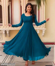 Fancy long flair anarkali type kurti