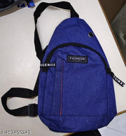 SHB Small Chest & Sling Bag With Earphones Hole With 2-Compartment With Adjustable Strap (Size:- L-16CM,-5CM, H-30CM)
