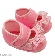 Tarun Child Care Baby Booties Baby Shoes for Any Occasions, Festive-3 to 10 Months Baby Girls-Light Pink Booties
