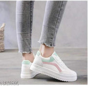 Wogdan girls white Stylish Look Casual Sneakers Shoes Womens And Girls