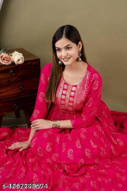 90 GOLD PINK GOWN