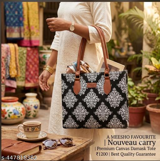Stylish Jute Tote Bag For Office and Laptop, Shopping Shoulder Bag, Shoppers Tote Handbags Lightweight Waterpoof Big Size, Grocery Bag, Eco Friendly Bags For Shopping For Women